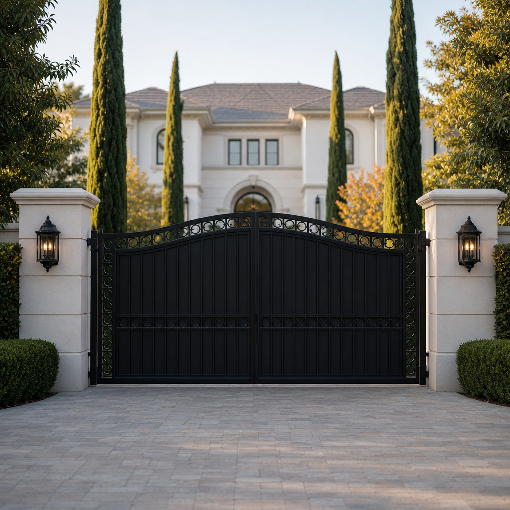 Illustration for automatic gate installation