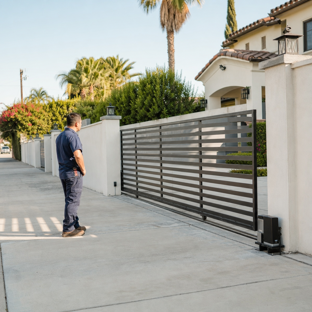 Illustration for driveway gate repair in Mid-City
