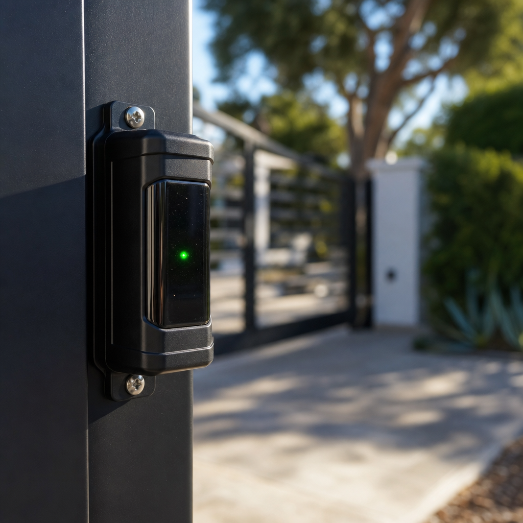 Illustration for automatic gate opener installation in Los Angeles