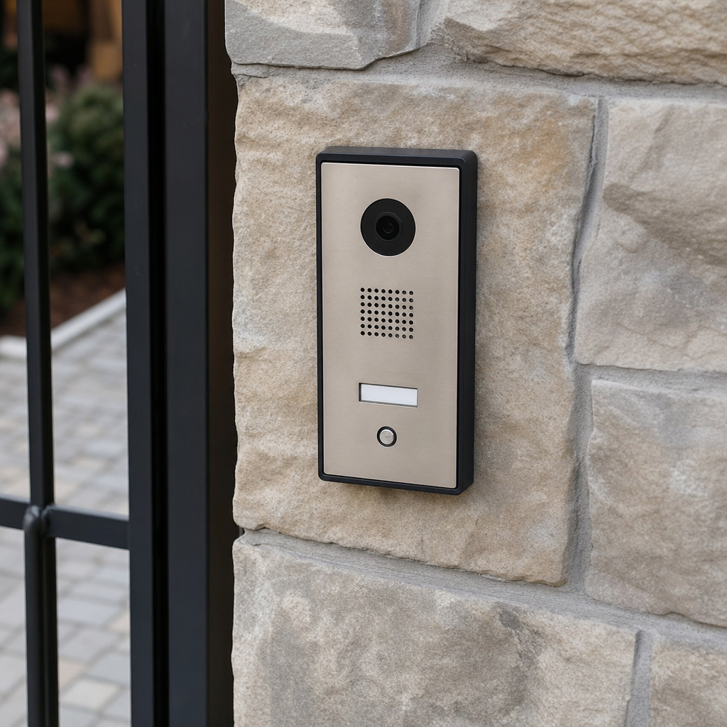 Illustration for gate entry system installation