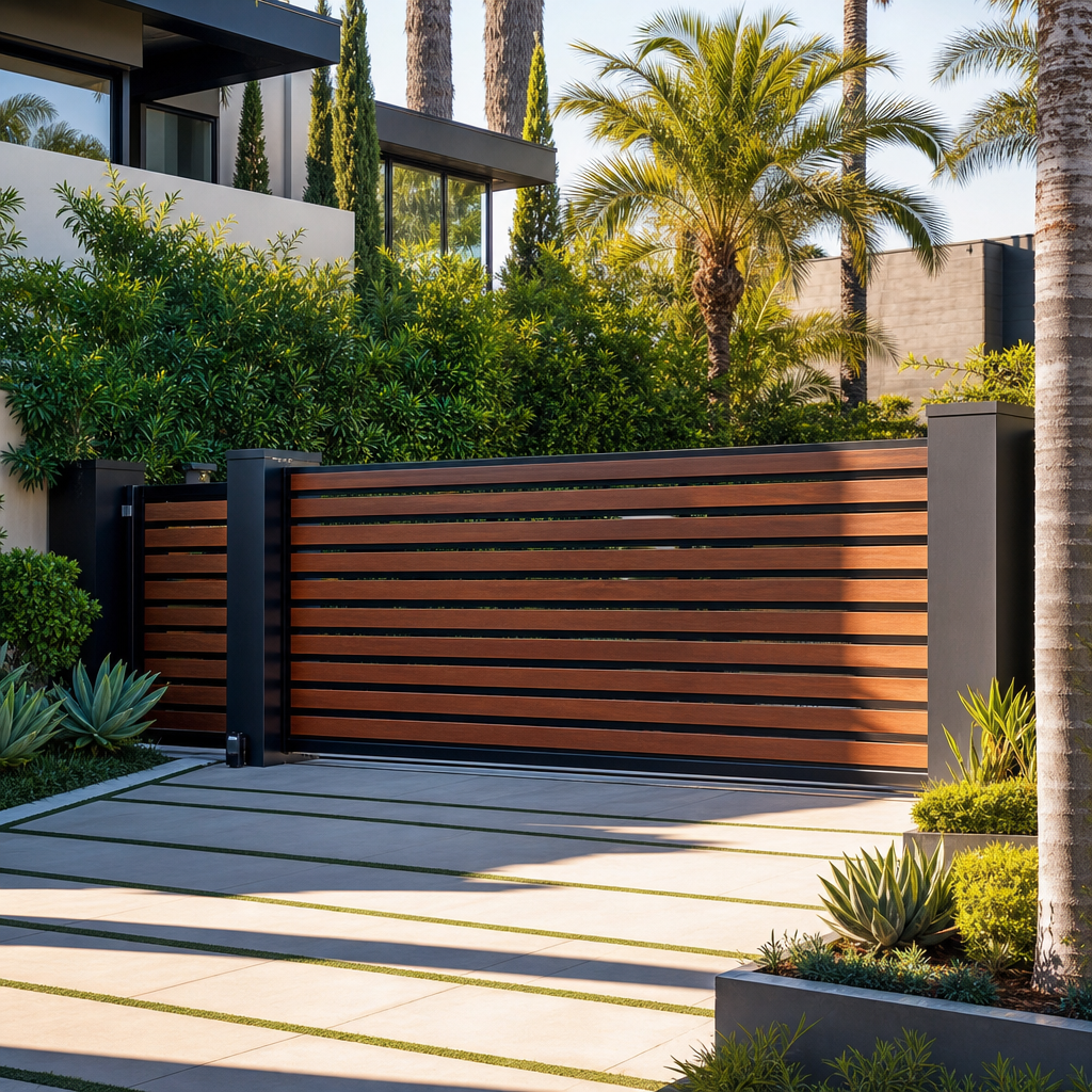 Illustration for automatic gate installation in West Hollywood