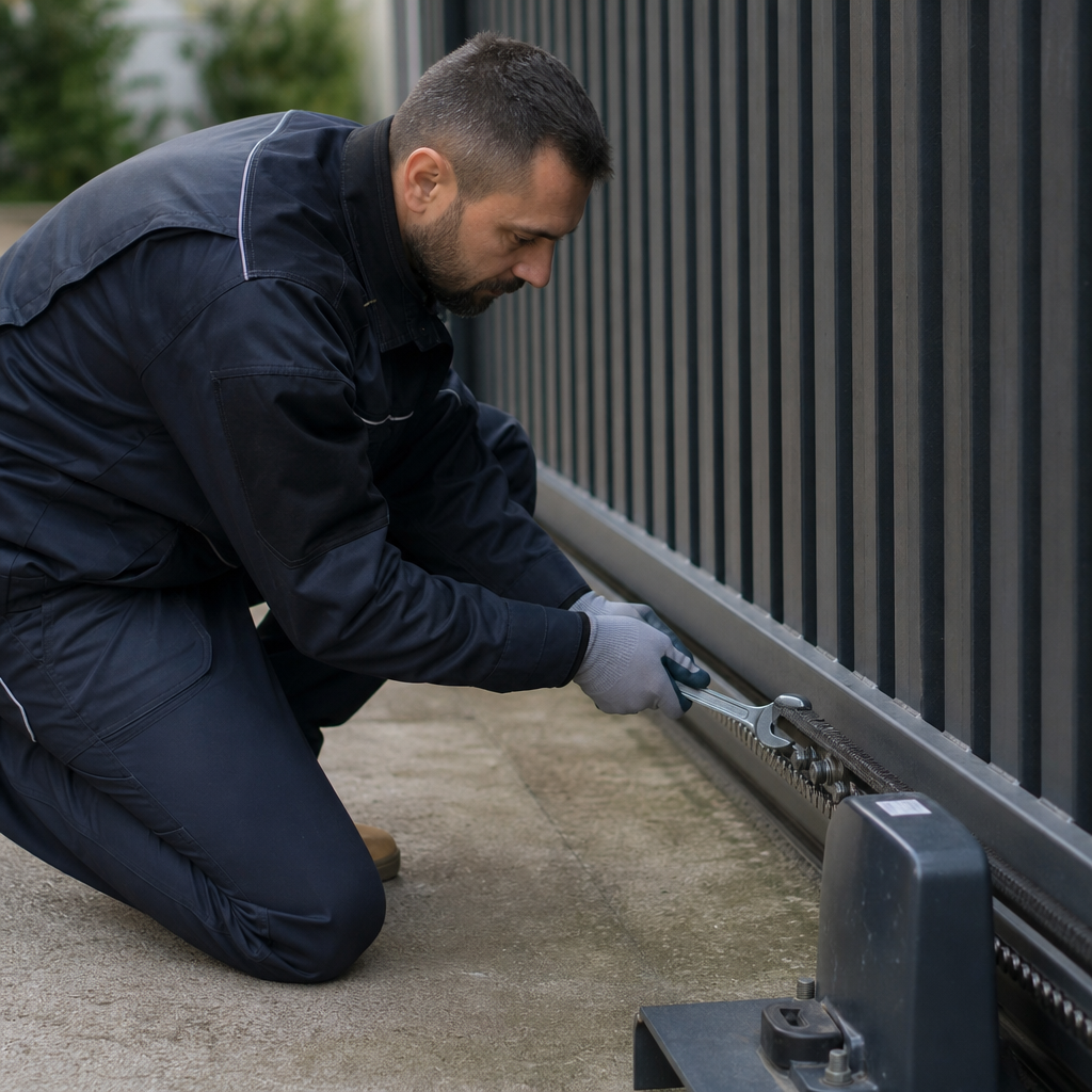 Illustration for electric gate repair