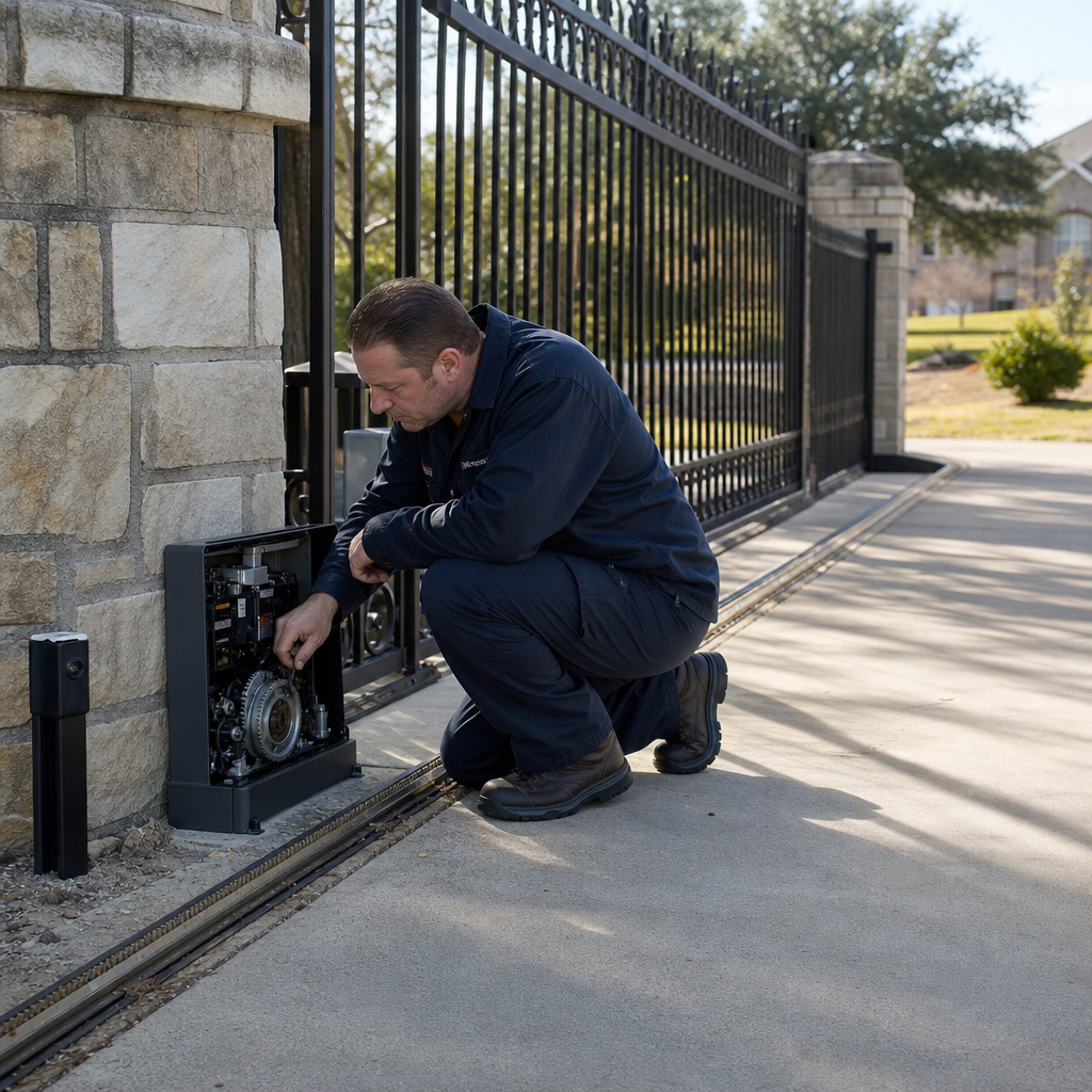 Illustration for automatic gate repair cost