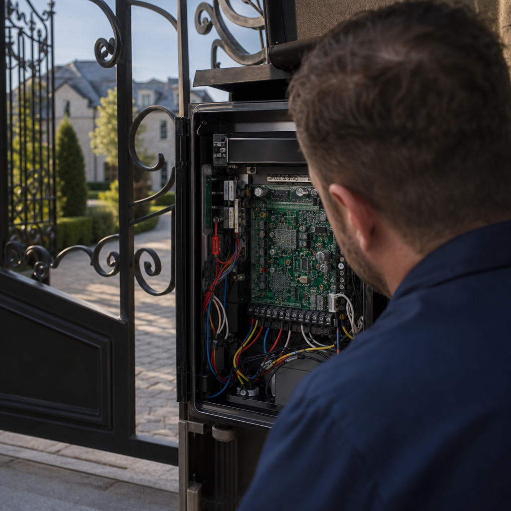 Illustration for ironworks gate co gate repair