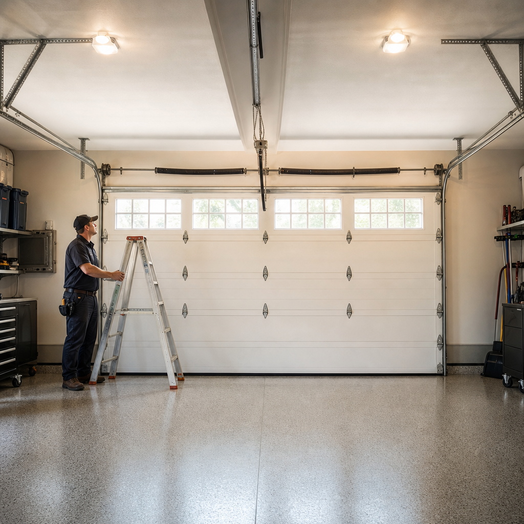 Illustration for garage door repair in Pleasanton