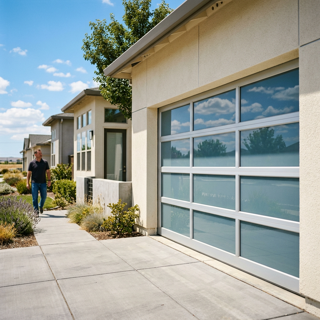 Illustration for garage door repair in Stockton