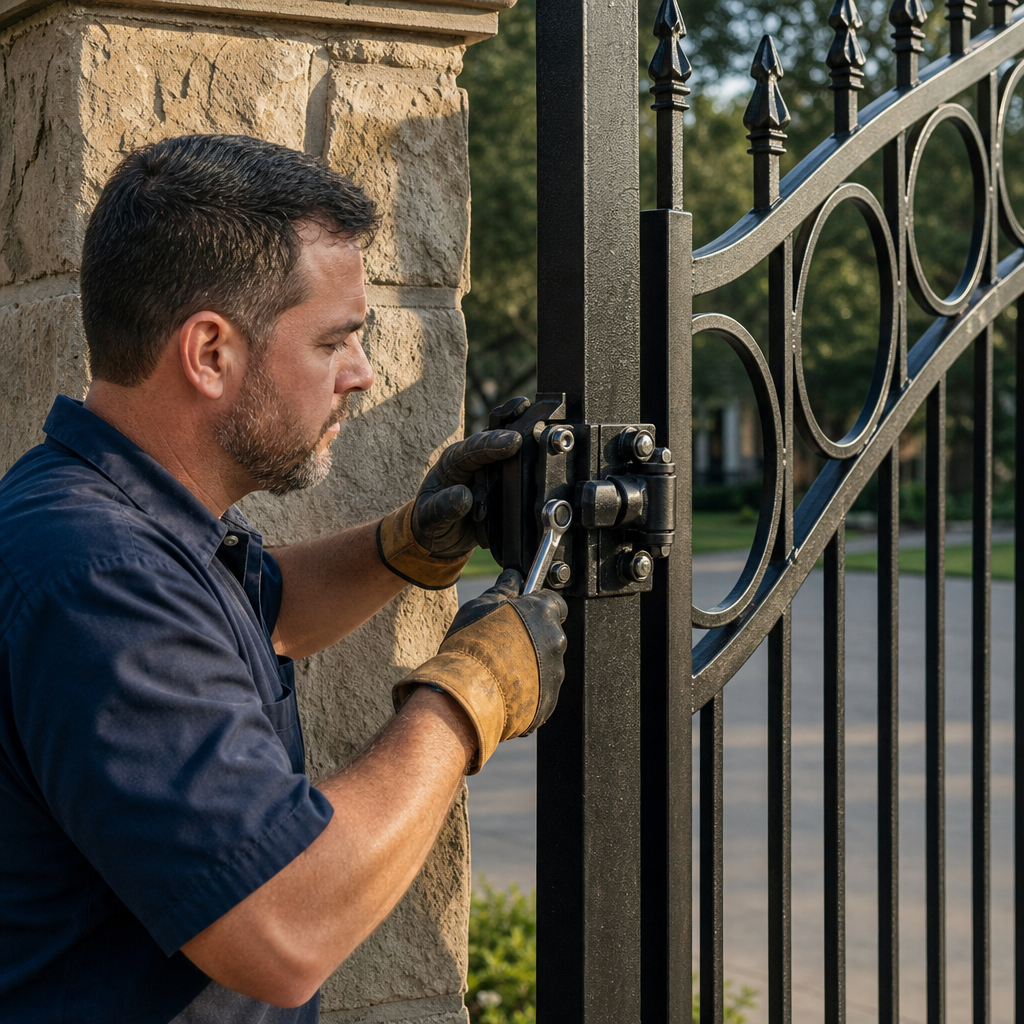 Illustration for gate repair cost
