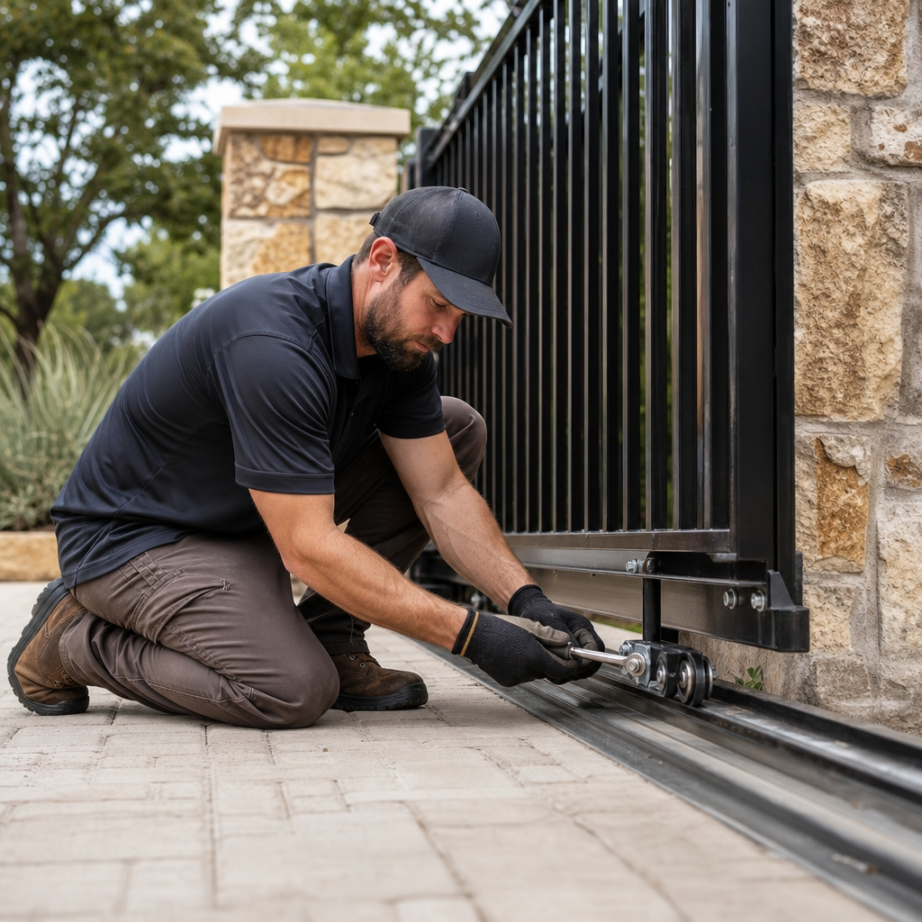 Illustration for automatic gate repair