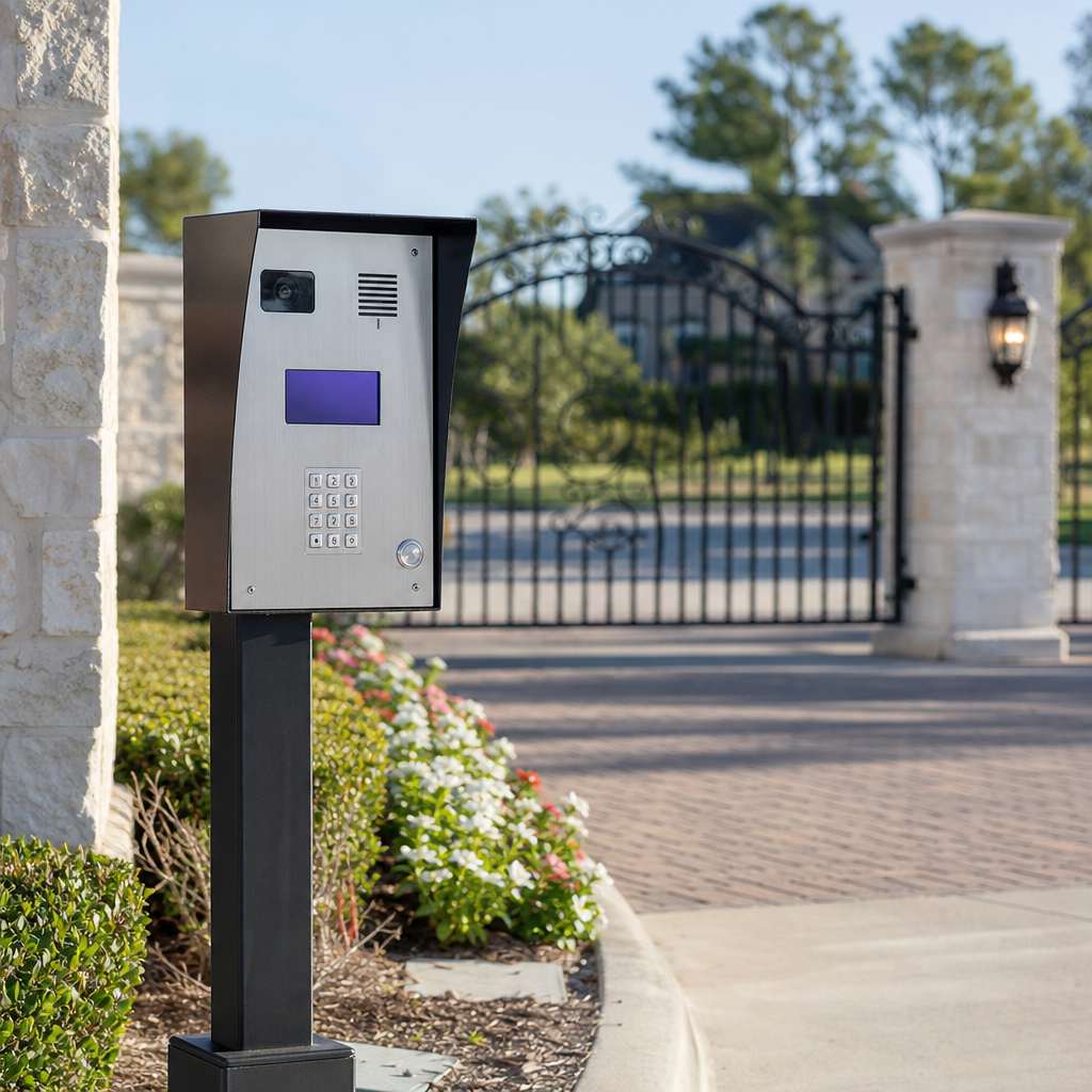 Illustration for community gate access control