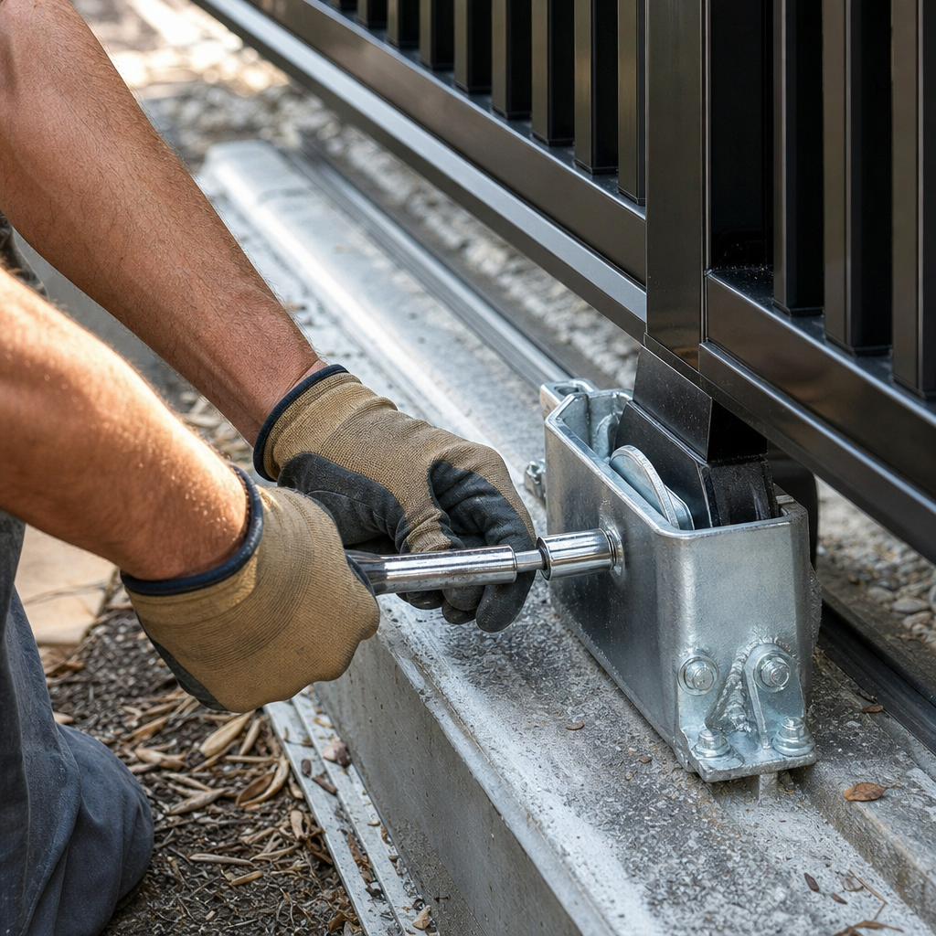 Illustration for gate repair in Mansfield