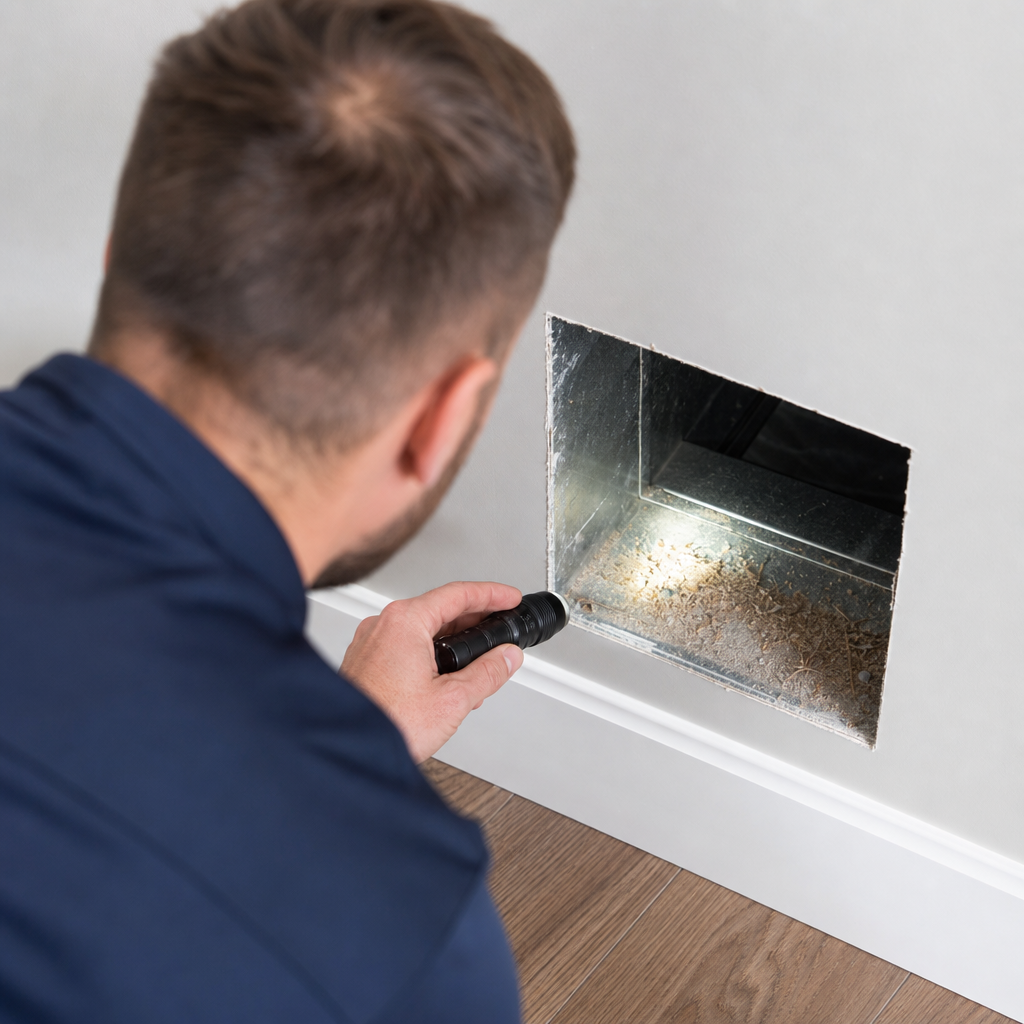 Illustration for air duct cleaning in Celina