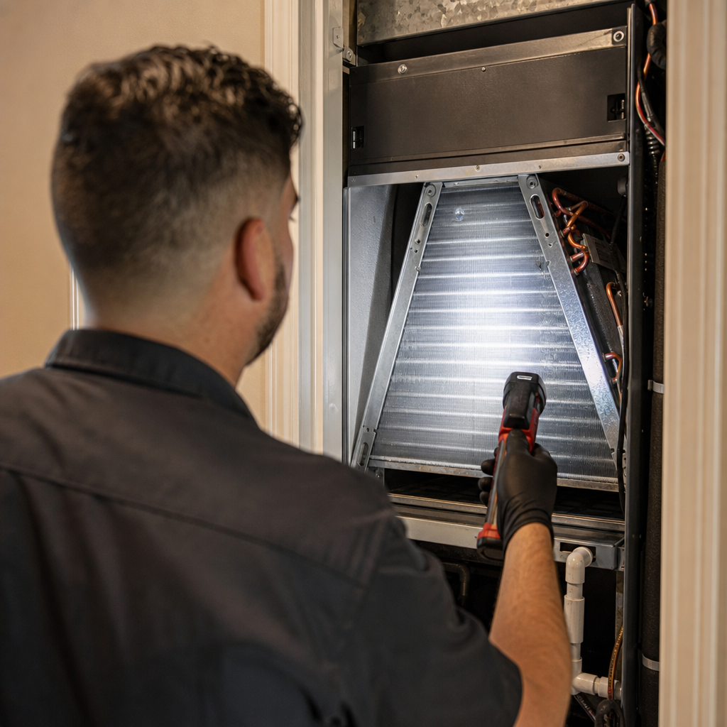 Illustration for air duct cleaning in Prosper