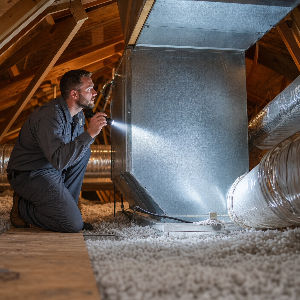 Illustration for air duct cleaning in Eagle Mountain
