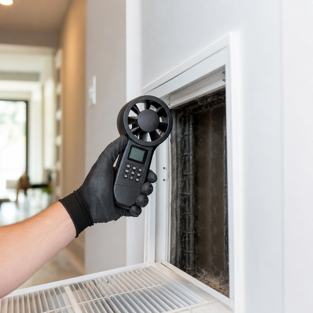 Illustration for return duct cleaning in Plano