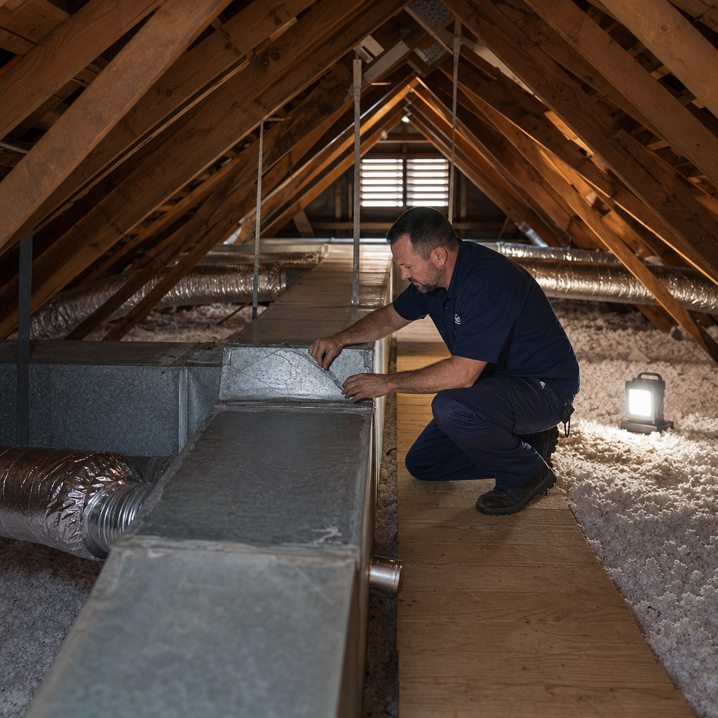 Illustration for air duct cleaning in Richland Hills