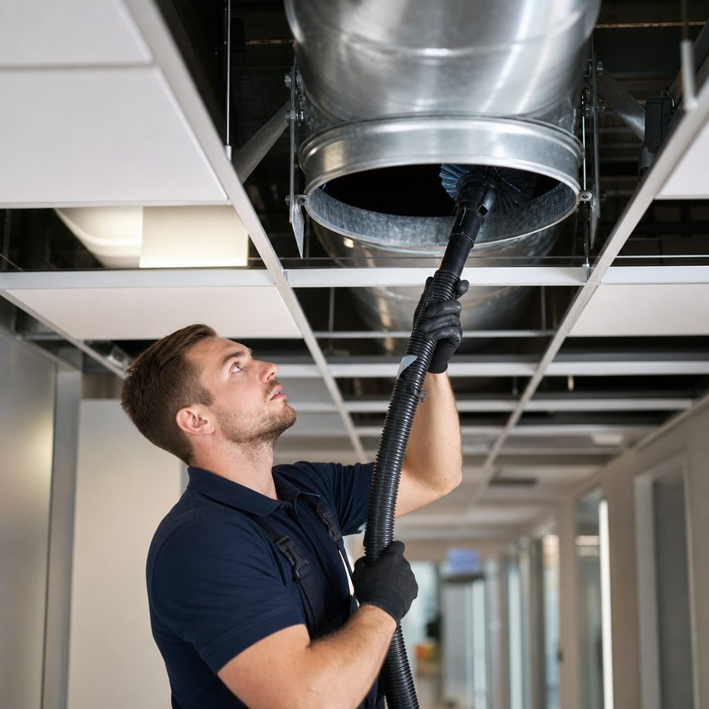 Illustration for air duct cleaning in Dallas