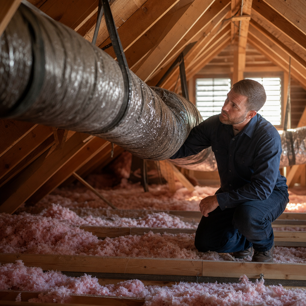 Illustration for air duct cleaning in Azle