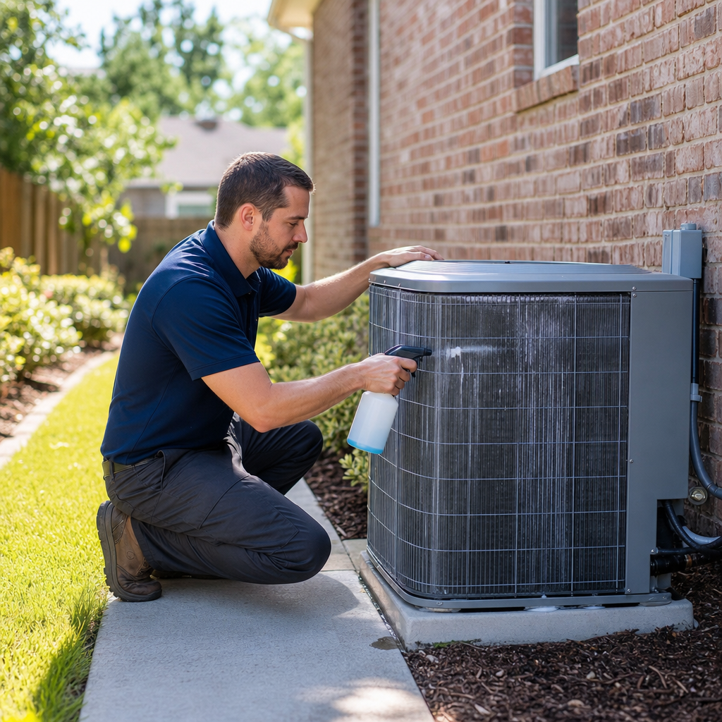 Illustration for hvac coil cleaning in Bedford