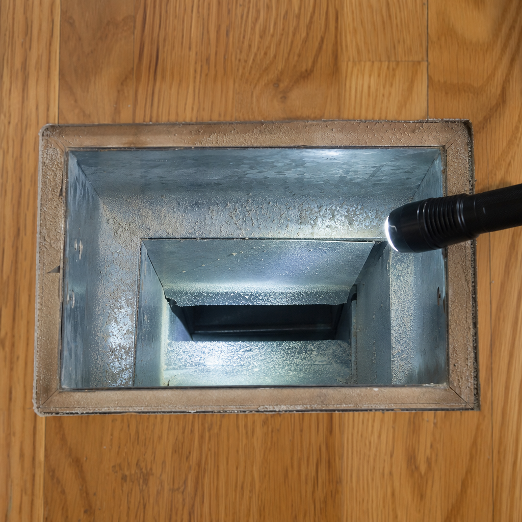 Illustration for air duct cleaning in Saginaw