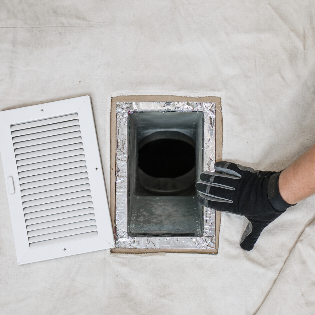 Illustration for air vent cleaning in Carrollton