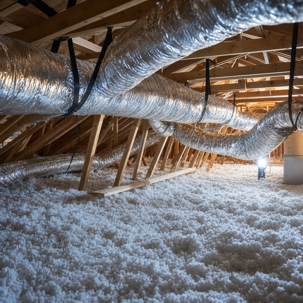 Illustration for air duct cleaning in Frisco