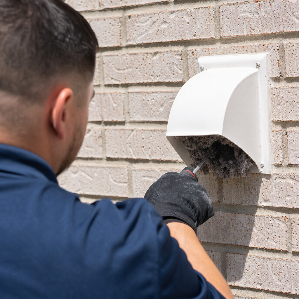 Illustration for air duct cleaning in Denton