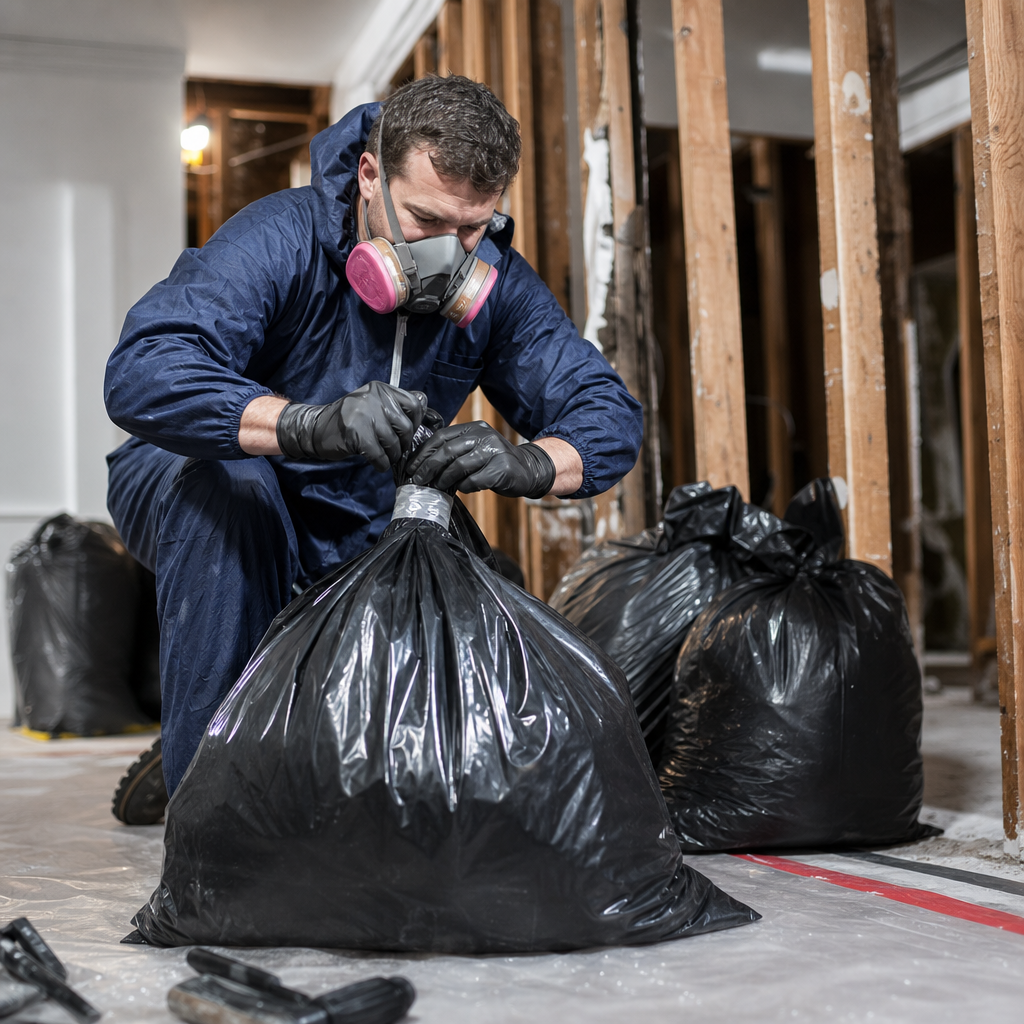 Illustration for mold remediation process