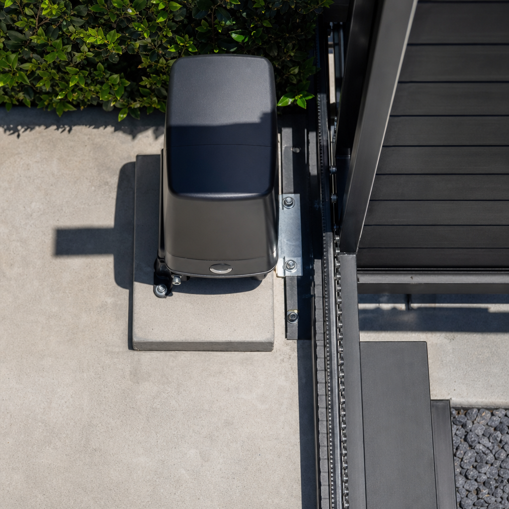 Illustration for automatic gate installation