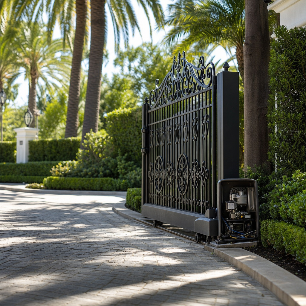 Illustration for gate opener repair in Beverly Hills
