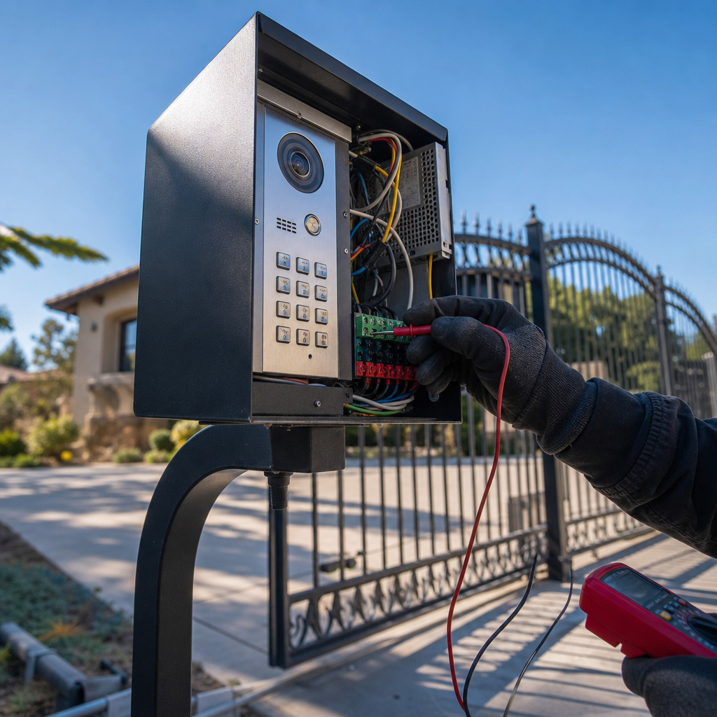 Illustration for gate intercom repair in Milpitas