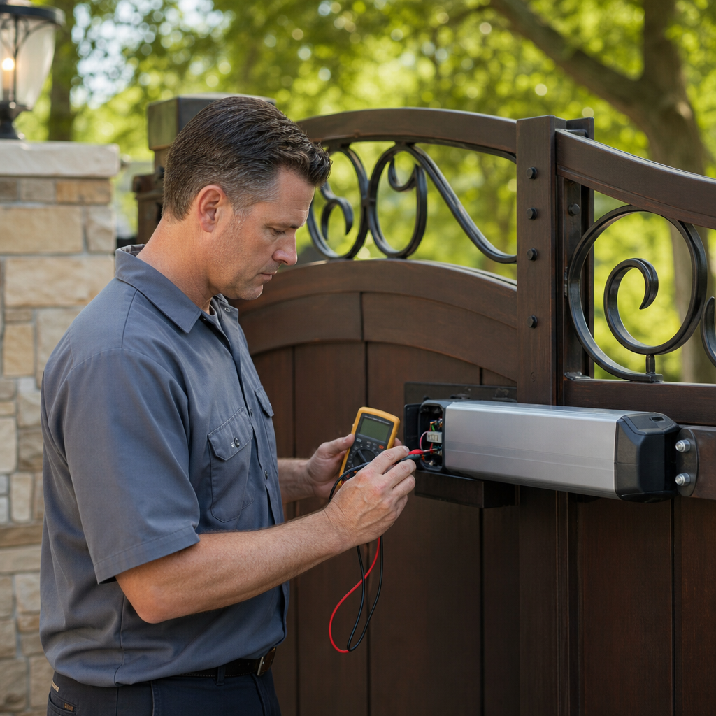 Illustration for gate repair in Monte Sereno