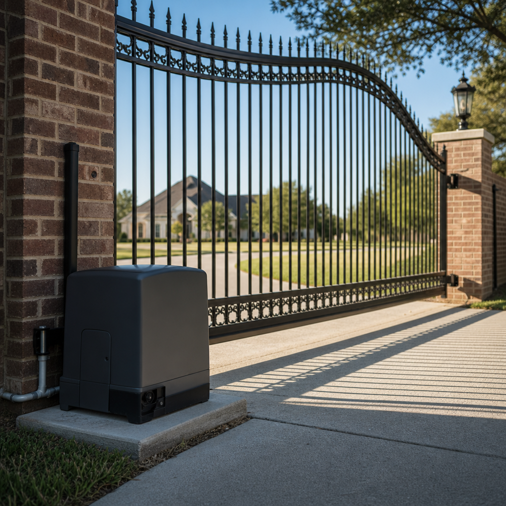 Illustration for residential electric gate repair near me