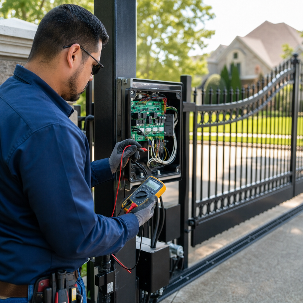 Illustration for electric gate repair wylie tx