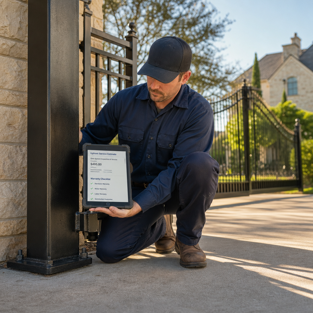 Illustration for ironworks gate co. warranty