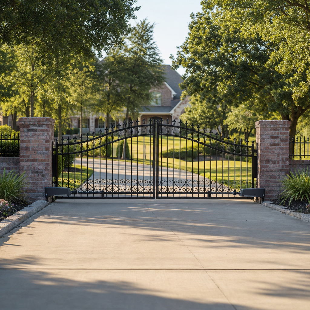 Illustration for residential electric gate repair