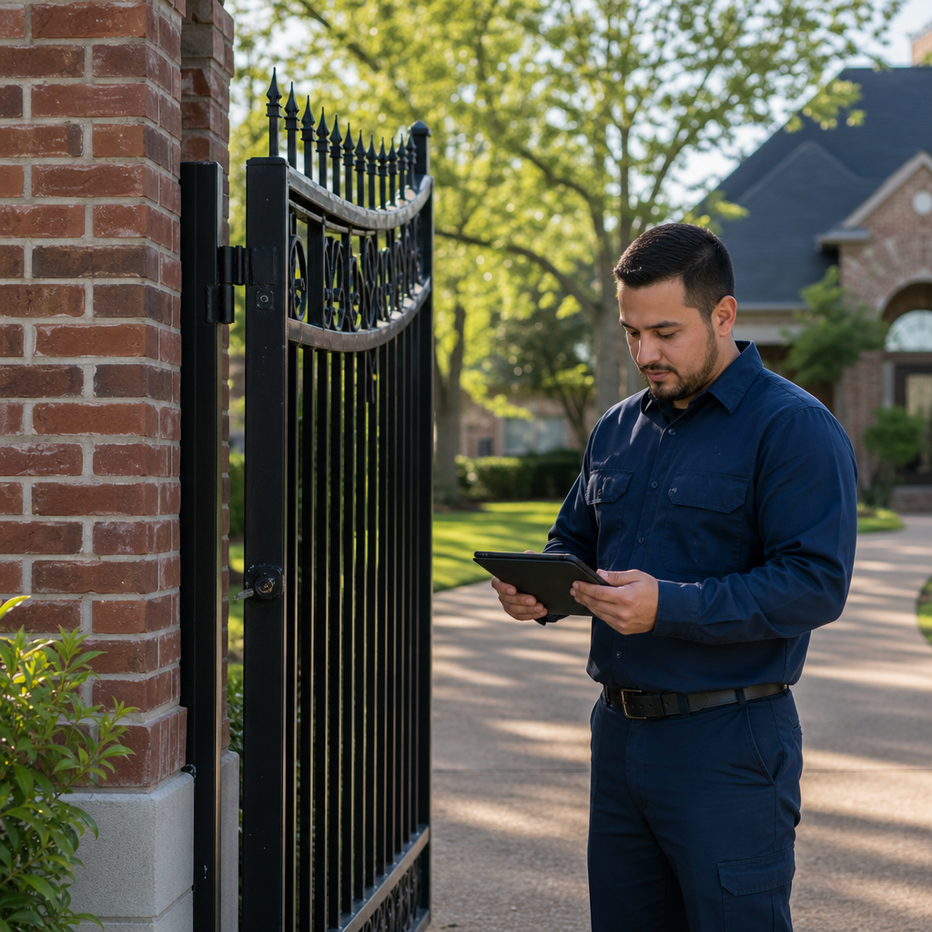 Illustration for gate repair in Benbrook