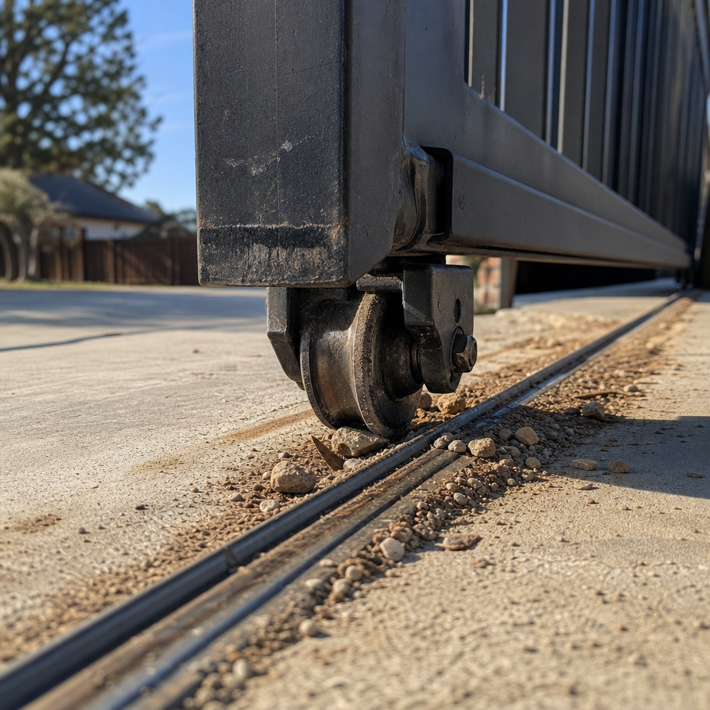 Illustration for gate wheel repair in Benbrook