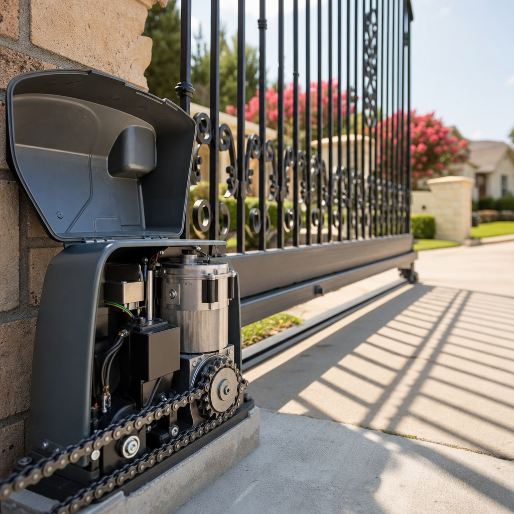 Illustration for automatic gate repair in Crowley